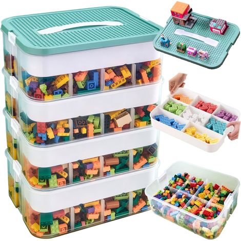 Scatola a 4 piani per giocattoli Lego (1/5)