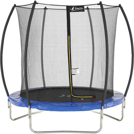 Trampoline KANGUI FPR Ø 250 cm Filet intérieur Sécurité enfants Jardin (1/5)