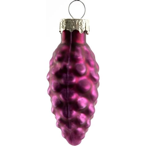 TrendLine Glas-Tannenzapfen magnolienrosa Weihnachtskugeln Weihnachten Xmas (1/3)