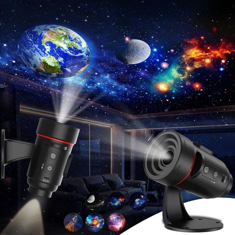 Projecteur Ciel Étoilé HD, Planétarium Plafond 360° Rotatif, Décoration Chambre & Voiture