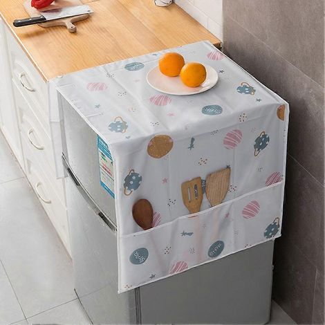Housse multifonctionnelle pour lave-linge, housse de réfrigérateur résistante à la poussière et imperméable avec tissu imperméable, coutures robustes et indéchirables. Planet S (1/5)