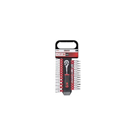 Cliquet 1/4" & Douilles Kreator Kit Cliquet, Douilles Et Embouts 1/4" Polyvalent - Kreator