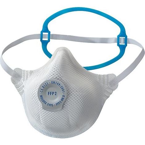Masque respiratoire FFP2 NR D avec soupape ambiante, conditionnement : 20 pièces (1/5)