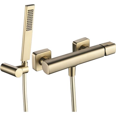 Laveo Tores Wand-Duscharmatur Champagnergold