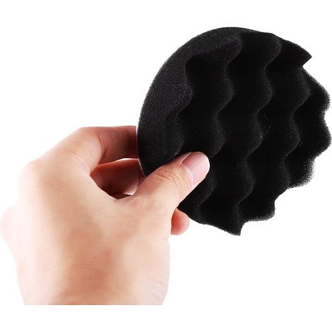 Kit de 10 tampons de polissage en éponge pour polisseuse de voiture avec adaptateur pour perceuse 3" (1/5)