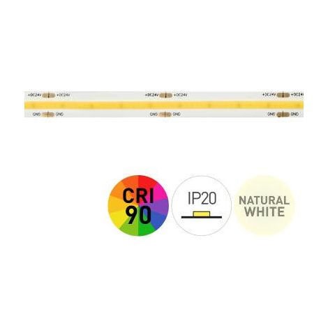 Leiste Led 4000k 24v 10w/m 480 Cob Ip20 5m 240050-6751