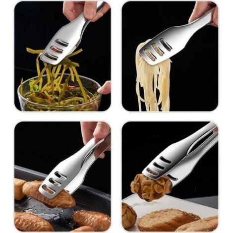 Ustensile cuisine - acier inoxydable alimentaire, 29x3.8x2.4cm - argent Étiquette (1/4)