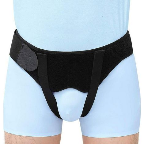 Ceinture de maintien pour homme, support réglable pour zone inguinale, modèle adapté au confort quotidien et aux activités physiques, avec conception de soutien pratique (1/4)