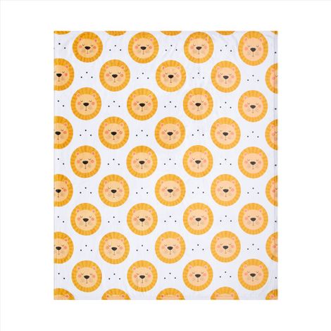 Paco Home Kinderdecke 127x150cm Kuscheldecke Kinderzimmer Spielzimmer Weich Waschbar 127x150cm, WeißGelb