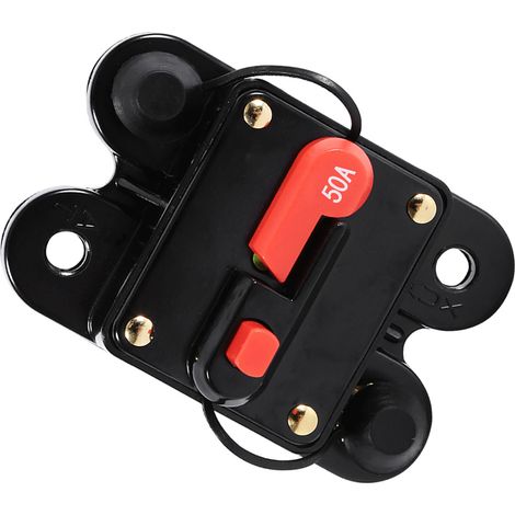 Wasserdichter Leitungsschutzschalter 50A–100A für Auto und Boot, 12–24V, Neu, 50A rückstellbarer Sicherungshalter (1/5)