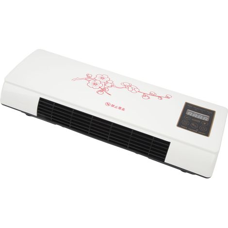 Chauffage soufflant électrique 2000 W mural avec télécommande, écran tactile, minuterie, fonctionnement silencieux, prise européenne 220 V (1/5)