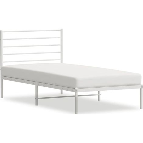 Maison Exclusive - Giroletto con Testiera Metallo Bianco 107x203 cm