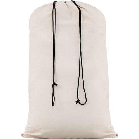 Sacs à linge extra-larges en coton résistant, couleur naturelle - 75 (1/2)