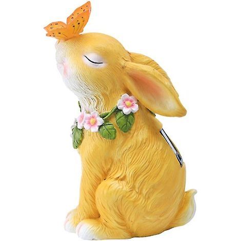 1 lampe solaire d'extérieur en forme de lapin (1/3)