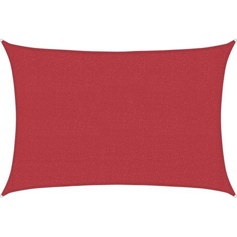 Maison Exclusive - Vela Parasole 160 g/m² Rossa 2,5x4 m in HDPE (1/5)