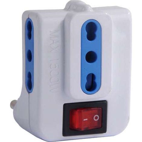 Adattatore Triplo Int Bianco Syntesy 08830 (1/2)