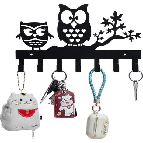 1Crochet porte-clés-long en forme de hibou27 cm(7crochet) (1/5)