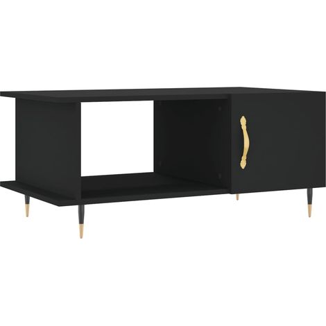 Maison Exclusive - Table basse noir 90x50x40 cm bois d'ingénierie