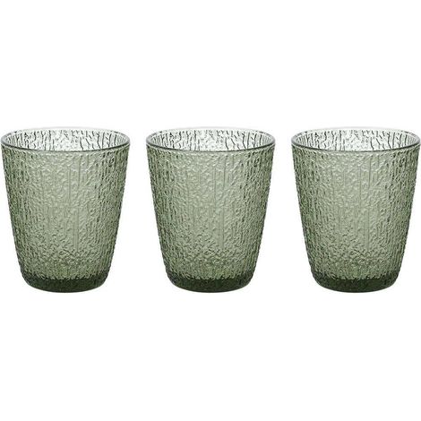 Set 3 Bicchieri Vetro Verdi 280 Cc Linea DAVOR