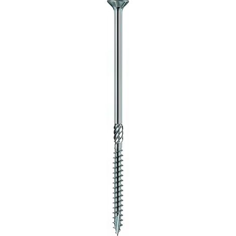 100 vis bois tête fraisée D. 6 x 140 mm galvanisées résinées TX 30 - VBF60140 - Alsafix