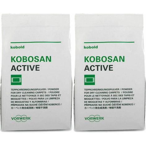 2 BUSTE KOBOSAN ACTIVE DA 500 GR ( 1000 GR TOTALI ) VORWERK TAPPETI CUSCINI (1/2)