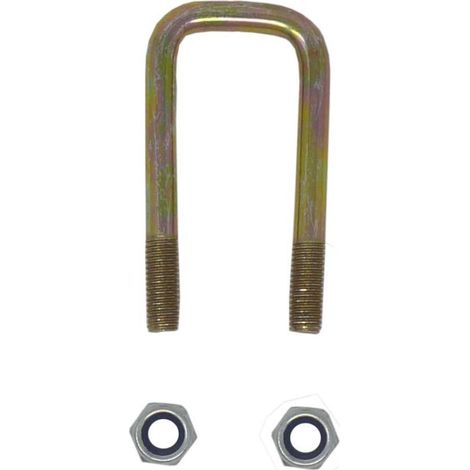 Maxter – Bride pour tube haut 30x60 – Filetage M10/25 – Pour tubes en acier et aluminium – Usage professionnel