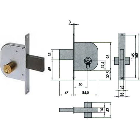 CISA 42010-50-0 SERR CANCELLO CIL FISSO