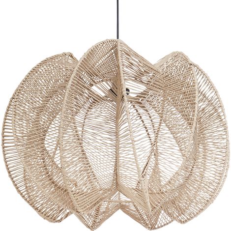 Lámpara colgante de cuerda de papel de inspiración boho natural Maninga