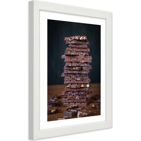Quadro con cornice, Torre di cioccolato da dessert - 20x30 (1/5)