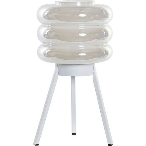 Lampe en verre irisé transportable LED 32 cm (1/4)