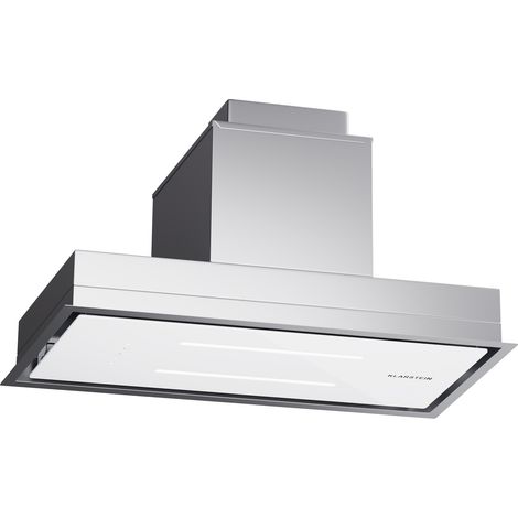 Klarstein High Line Eco 77 campana de techo 77 cm 436 m³/h velocidad regulable mando a distancia luz ambiental (1/5)