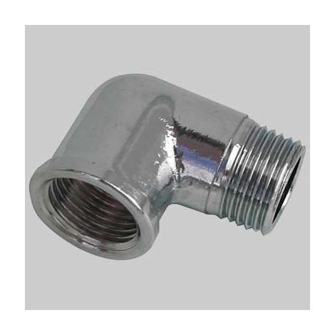 GOMITO MASCHIO/FEMMINA OTTONE CROMATO  1/2 x 1/2     MADE IN ITALY