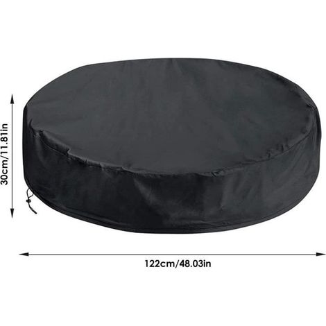 Schutzhülle für Hundepool – Rund – Faltbar – UV-beständig – 122 x 30 cm