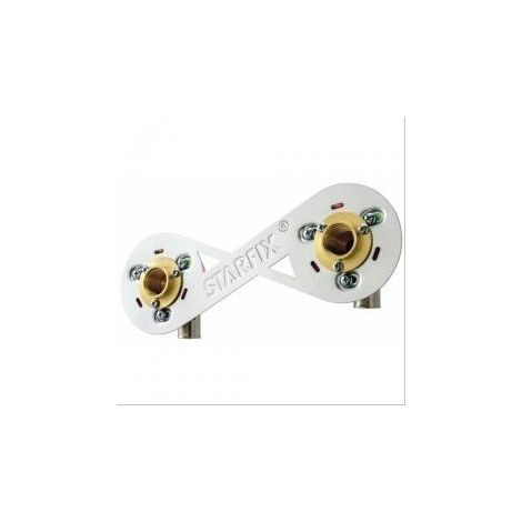Sortie de cloison double Starfix PER à glissement Ø16 - femelle 1/2'' (15/21)