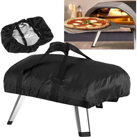 Telo di copertura per forno a gas Ooni Koda 12, in tessuto Oxford 210D impermeabile e antivento, con comoda maniglia, 63 x 41 x 16 cm, 1 pezzo, nero. (1/5)