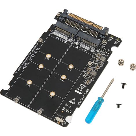 Adaptateur SSD NVMe U.2 vers NGFF M.2 SATA PCIe Combo 40 Gbit/s, fonctionnement stable, SFF8639, pour carte mère (1/5)