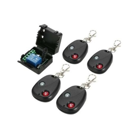 Module de commutateur de télécommande sans fil 433Mhz 12V et télécommande RF 5 pièces (1/4)
