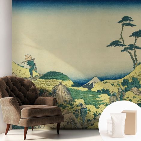 Fototapete - Tapete Vliestapete mit Kleber - Wandtapete Moderne Wandbild Schlafzimmer Wohnzimmer Ländliche Landschaft 250x250 cm (1/5)