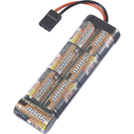 Reely Pack de batterie (NiMh) 8.4 V 5000 mAh Nombre de cellules: 7 Sub-C stick fiche Traxxas mâle