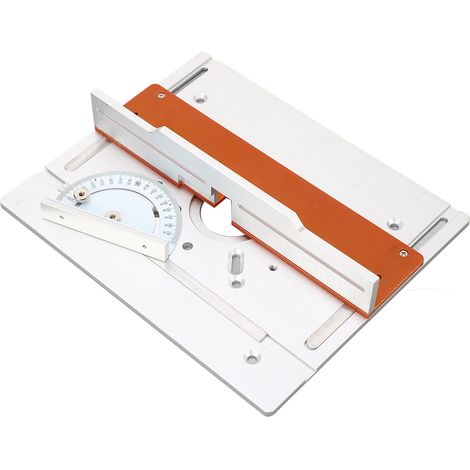 Plaque d'insertion pour table de défonceuse en aluminium, établis multifonctionnels pour le travail du bois, table de gravure et de finition rabattable (1/5)
