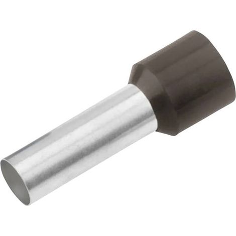Cimco 187011 Embout simple d'extrémité de câble 1.5 mm² partiellement isolé noir 100 pc(s) Y011663