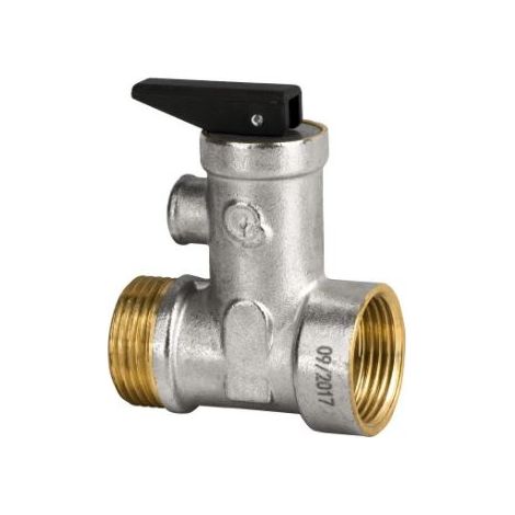 Sicherheitsventil mit Rückschlagventil 1/2" mit Absperrklappe - dzaw.BE.1/2M