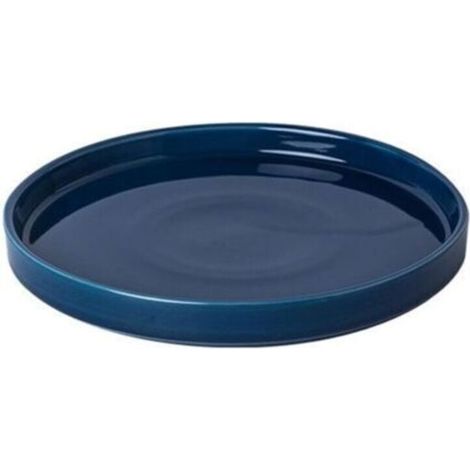 Plateau de pot de fleurs en céramique bleu de diamètre extérieur 13,8 cm adapté au bac de drainage des fleurs d'intérieur et d'extérieur 1