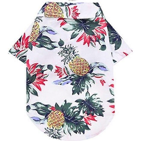 Nueva ropa de verano para perros y mascotas, camisas de playa con estampado de hojas estilo hawaiano para cachorros, gatos pequeños y grandes, perros y chihuahuas, disfraz para mascotas, ropa para mas (1/5)