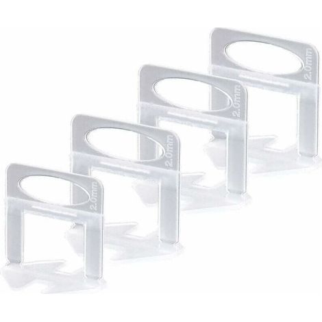 Niveleur Carrelage, Croisillon Carrelage Autonivelant 2mm Croisillon Autonivelant, pour L'installation de Carreaux de Sol et Mur (200xCroisillon Carrelage 2mm)