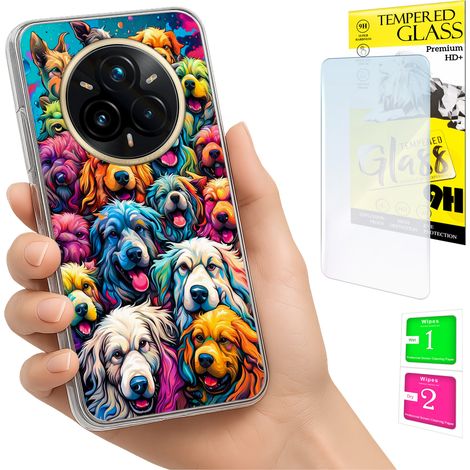 Custodia per Realme 14 Pro+ 5G / 14 Pro Plus 5G, cover posteriore in plastica e vetro. (1/5)