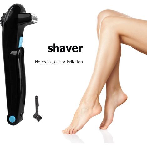 180-Degree Electric Back Shaver for Men, Long-Handled Folding Body Shaver, Safety Epilator, Hair Removal Tool 04002-AquaForge