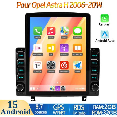 Autoradio Android 15 9,7" avec GPS, Wi-Fi, Bluetooth et radio FM pour Opel Astra H (2006-2014) - 2+32G (1/5)