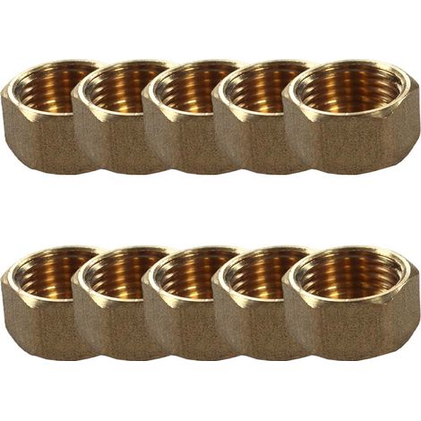 Lot de 10 Bouchons Laiton Femelle 1/2" (15/21) - Arcanaute (1/3)