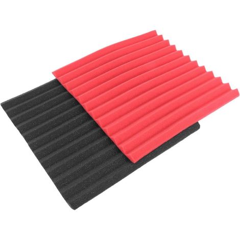 12 panneaux acoustiques en mousse insonorisante pour studio, 2,5 cm x 30,5 cm x 30,5 cm (1/5)